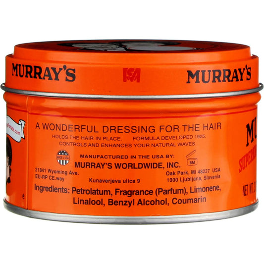 Murray's heavy hold pomade three pack for men's hair grooming