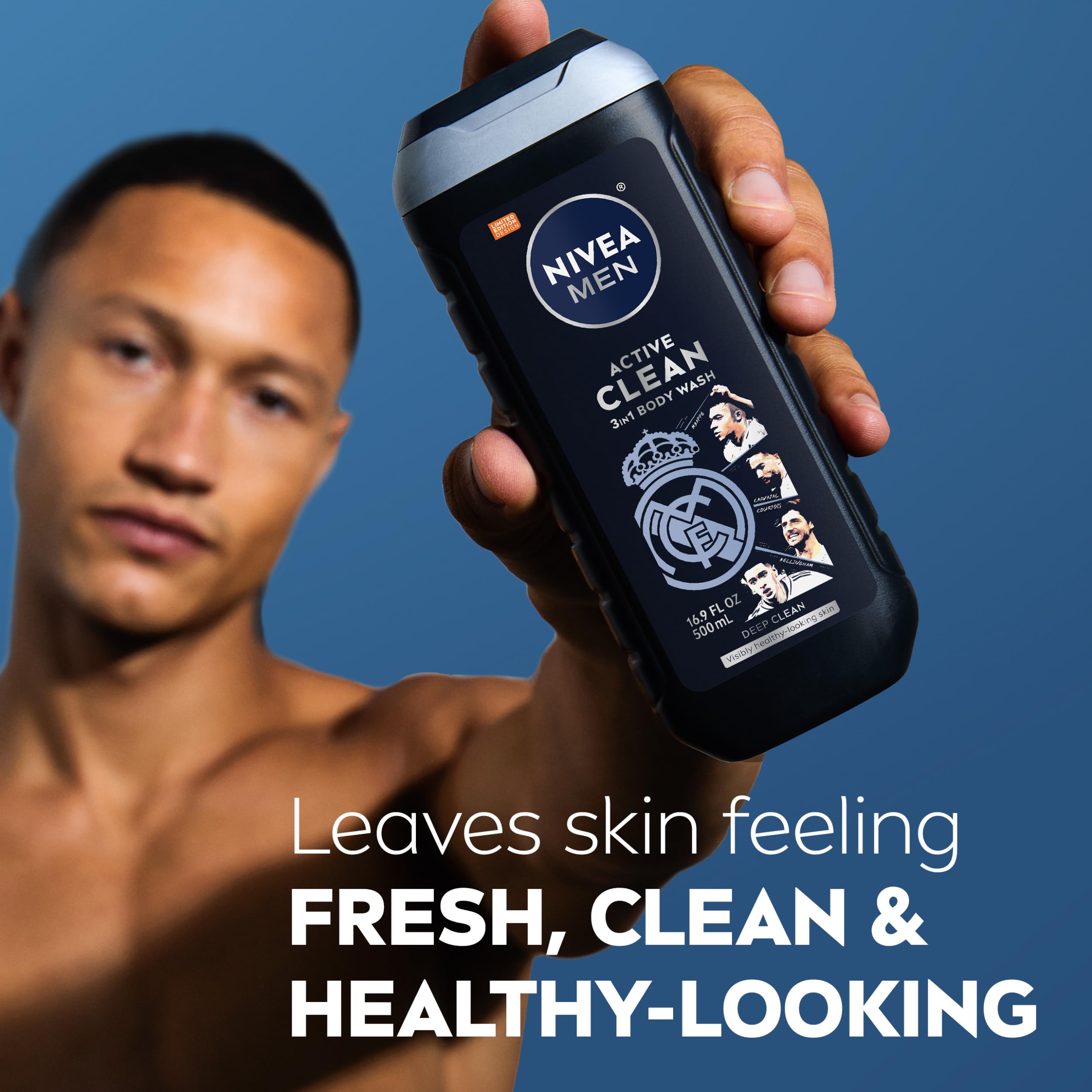 Nivea Men body wash pack of three bottles
