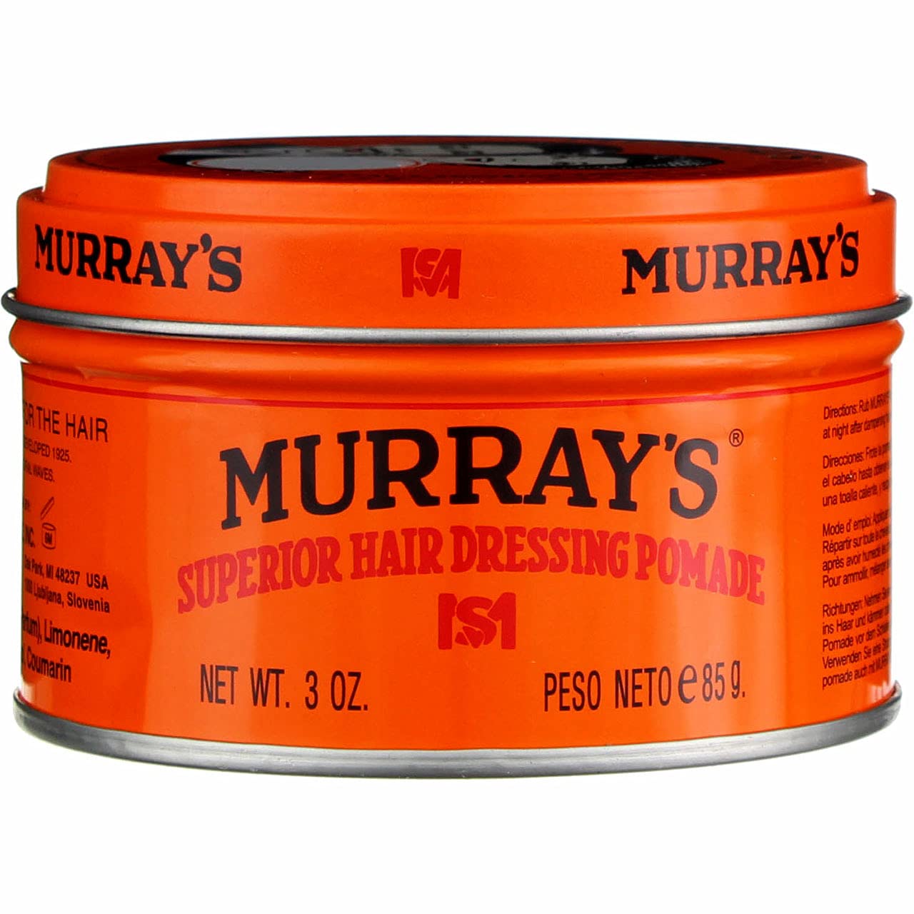 Murray's vintage strong hold pomade for waves and curly hair styling