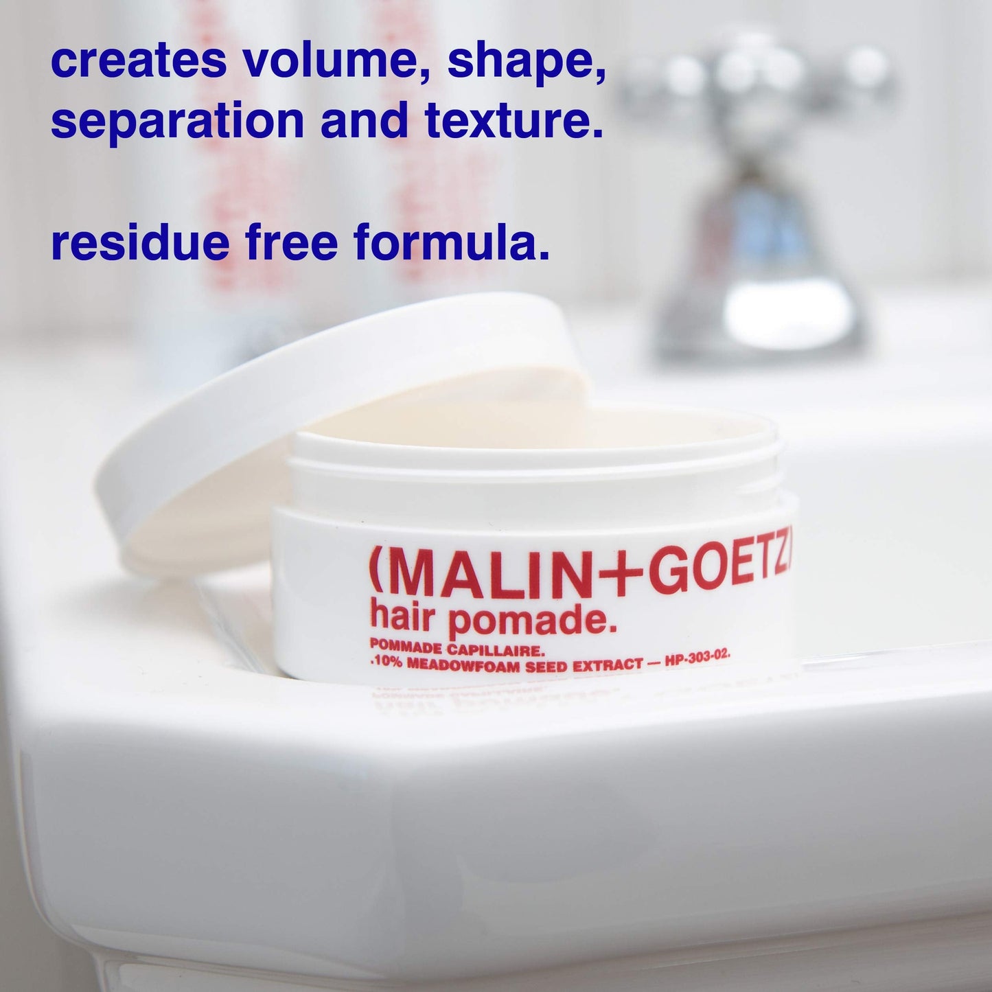 Imported MALIN+GOETZ vegetarian styling aid for flyaway control