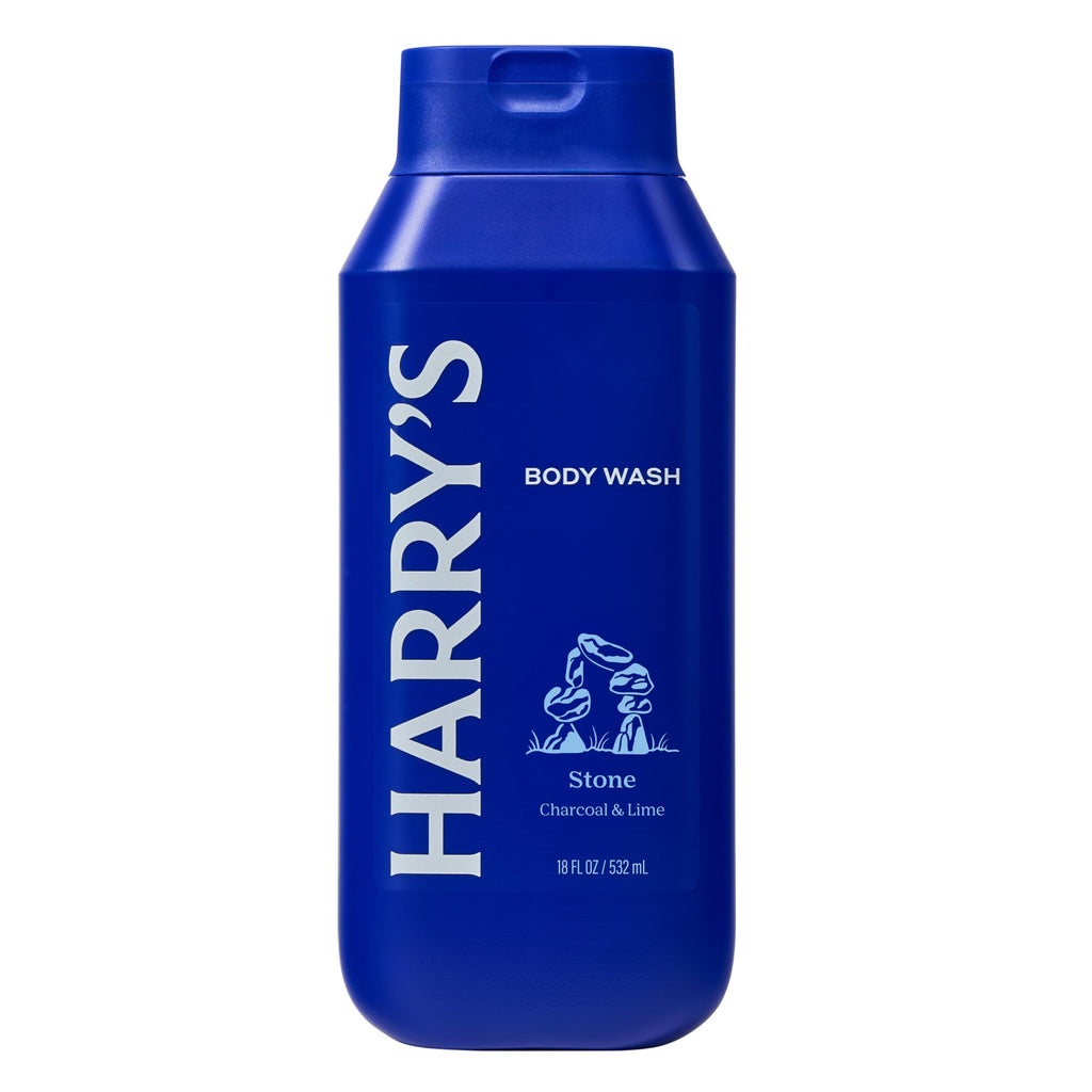 Harry's shower gel three pack packaging display