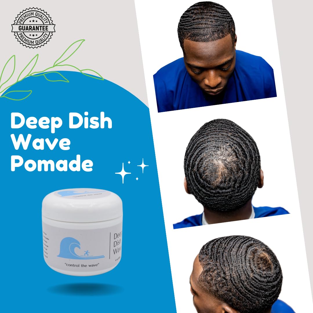 Deep Dish Wave premium 360 wave forming cream container lid graphics