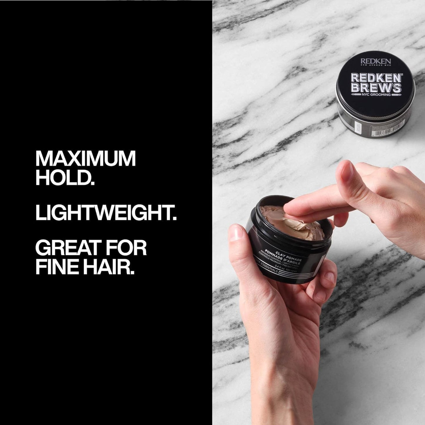 Redken Brews matte finish hair clay product texture