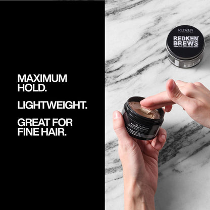 Redken Brews matte finish hair clay product texture