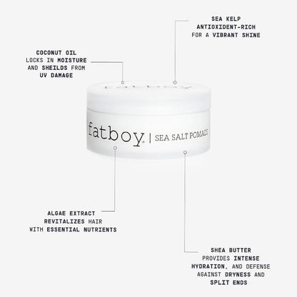 Fatboy professional lightweight hold hair cream for tousled waves styling.