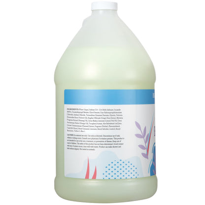 Label detail of Ginger Lily Farms Island Tranquility botanical body wash