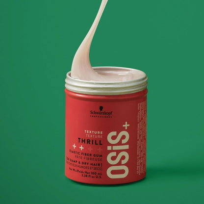 Premium hair styling fiber gum for flexible control and natural shine