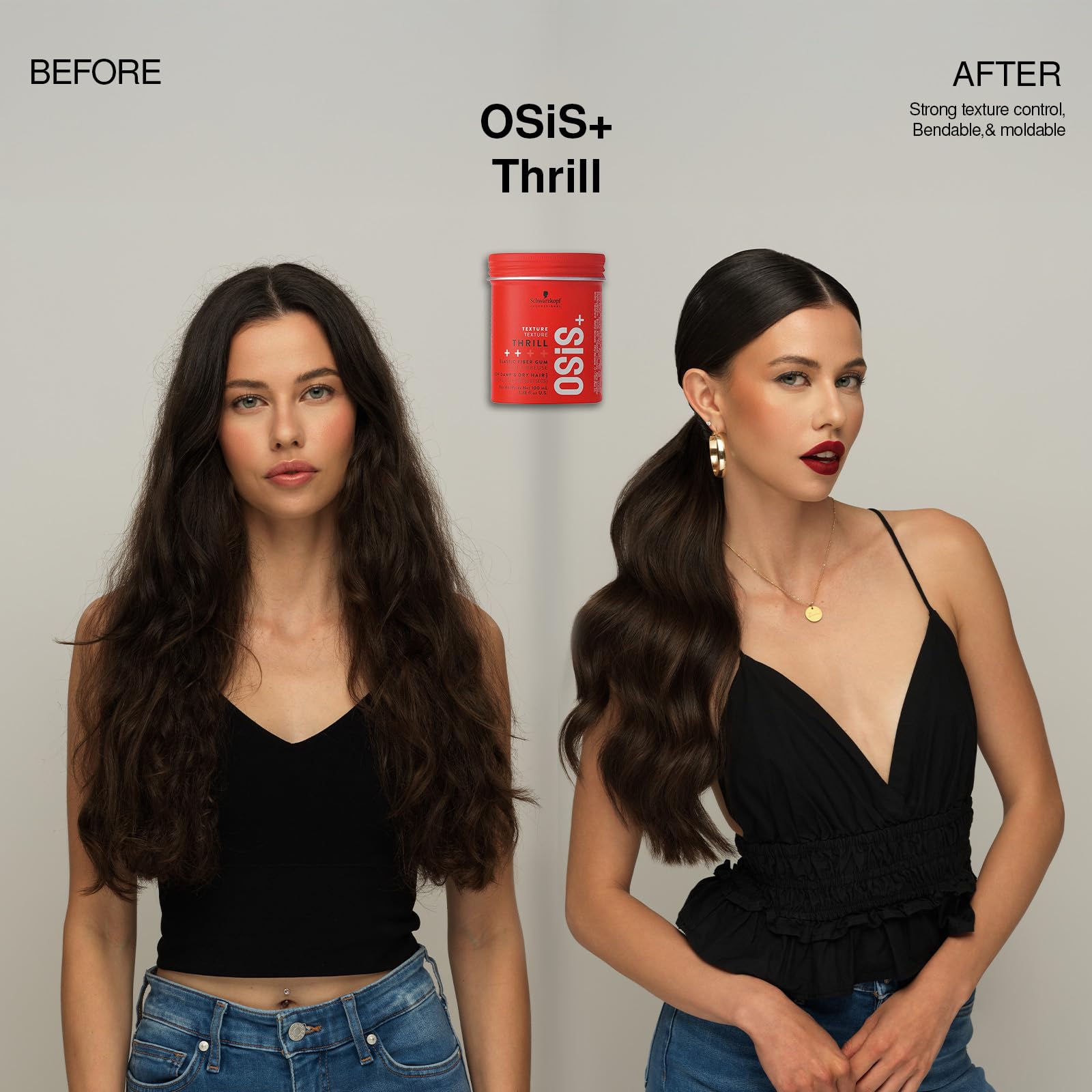 Professional texturizing paste for frizz control and strand separation