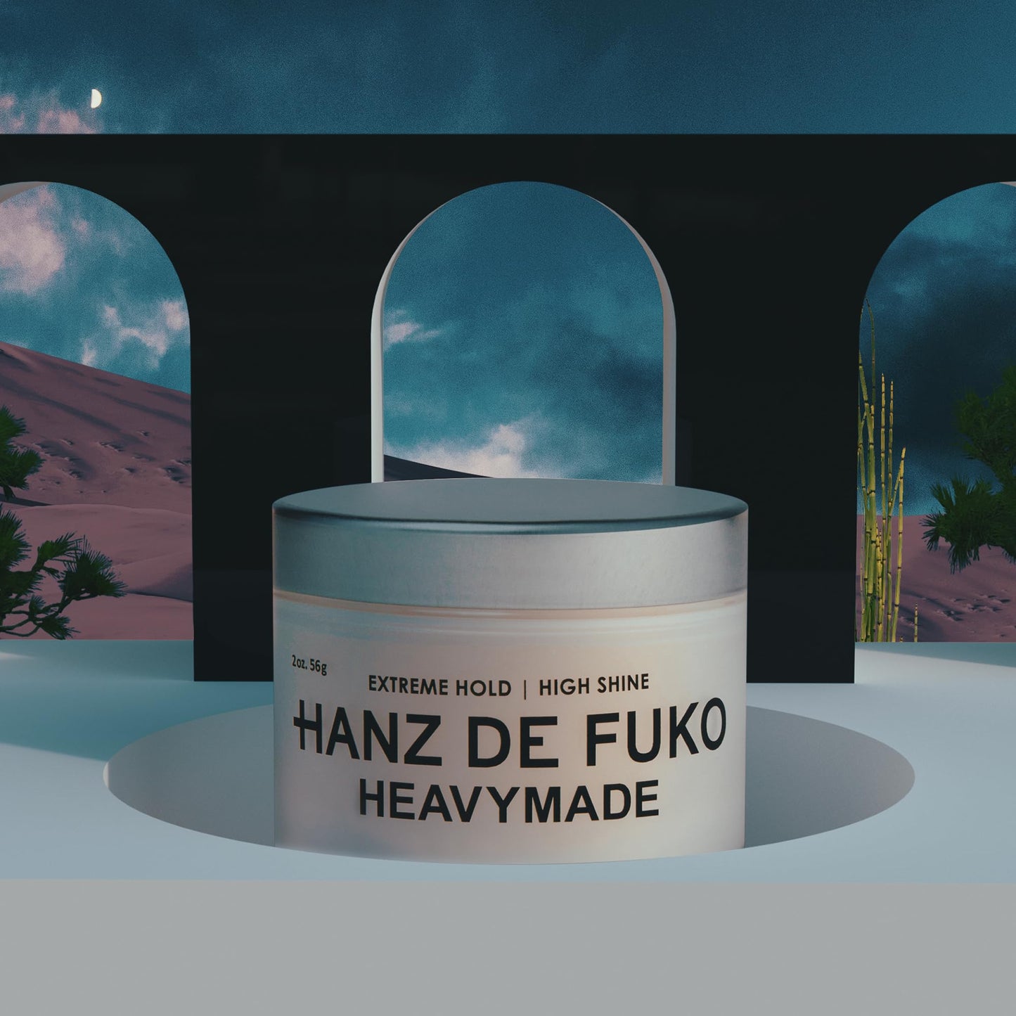 Authentic USA imported Hanz de Fuko Heavymade hair pomade container base