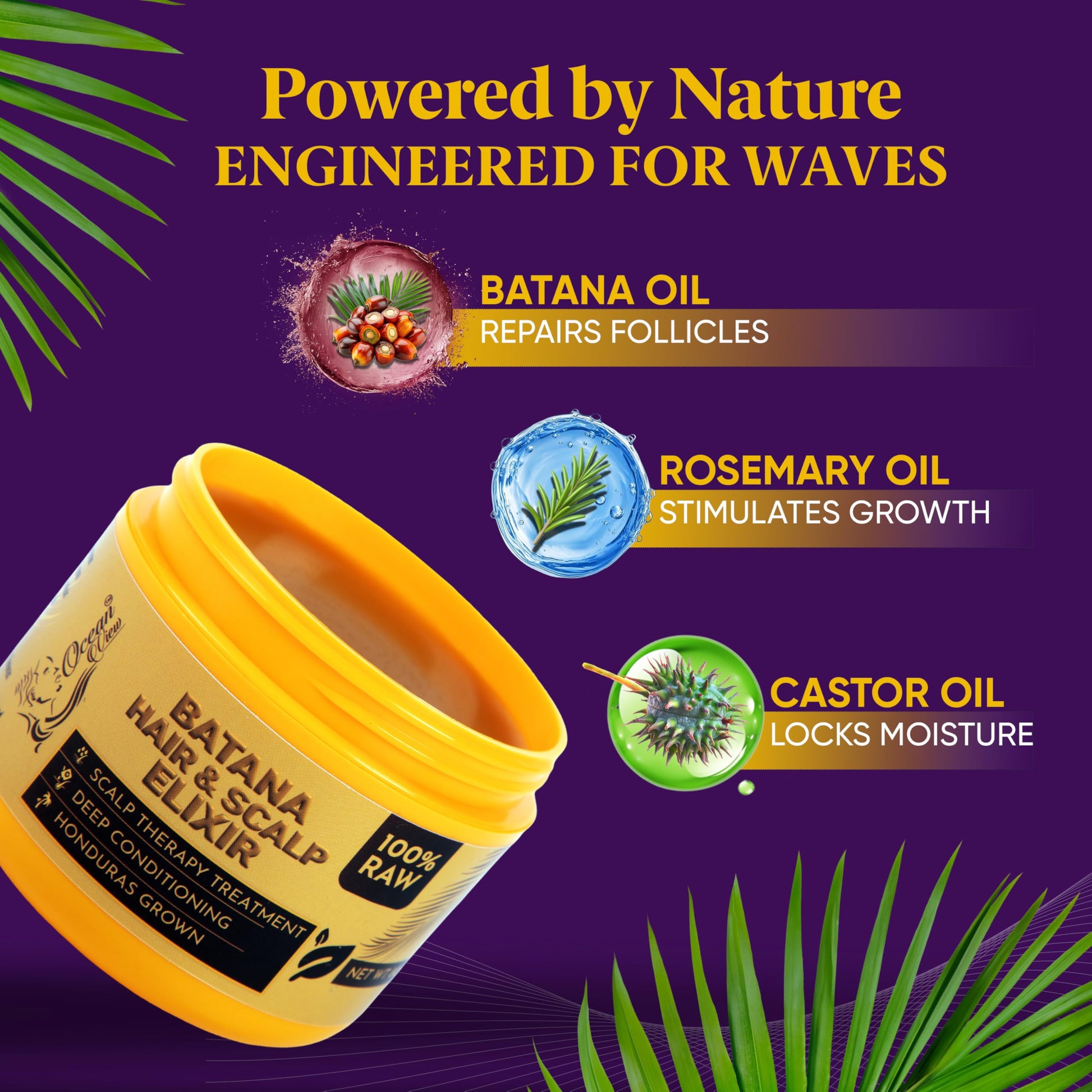 Ocean View Deep Waves Pomade hair styling product texture for deep three sixty waves
