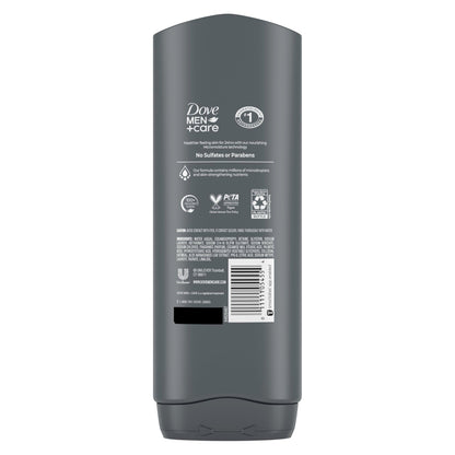 Dove Men Plus Care hydration technology label close up