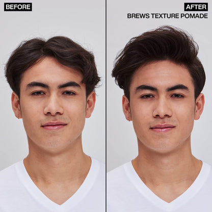 Redken Brews low shine hair sculpting cream jar packaging details and benefits