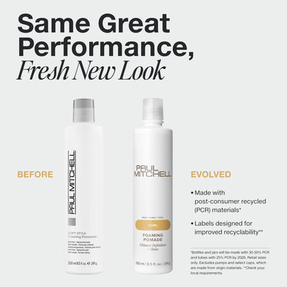 Paul Mitchell Soft Style liquid to foam pomade anti frizz cream