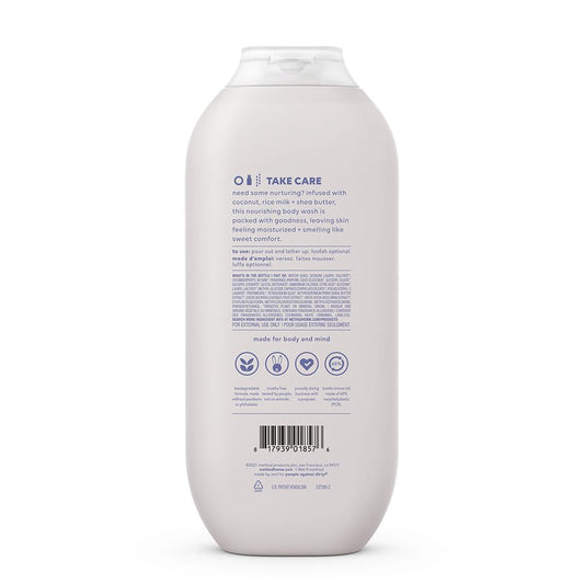 Method Simply Nourish body wash bottle front view