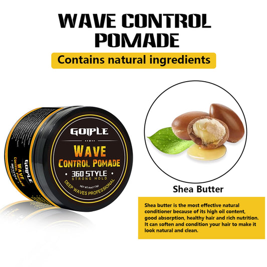 Goiple water based wave grease texture showing smooth consistency for styling.