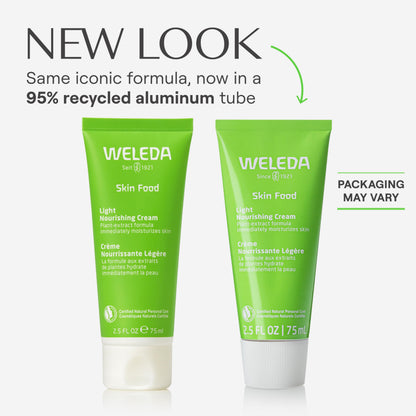 Weleda Skin Food Light daily plant rich moisturizer tube with green packaging