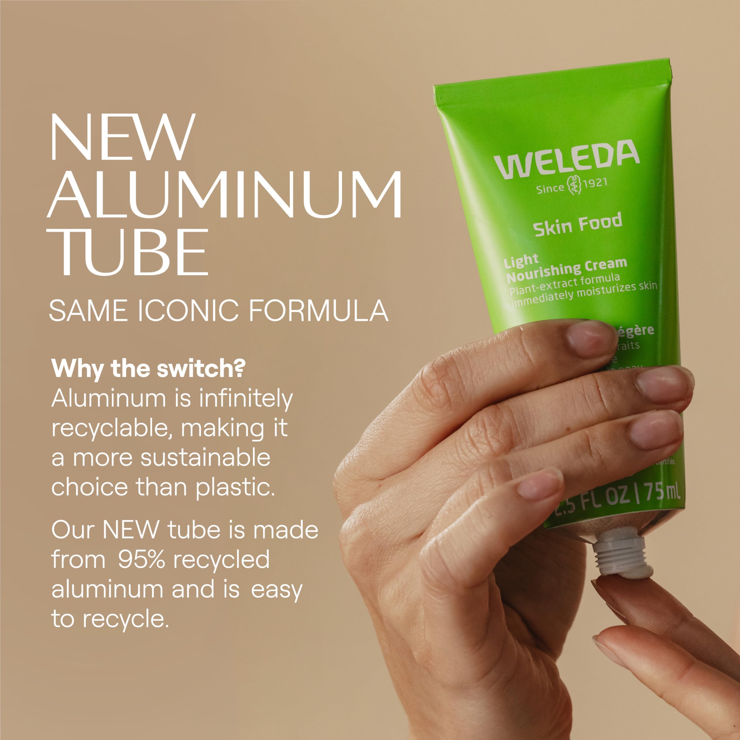 Authentic USA imported Weleda Skin Food Light cream packaging details