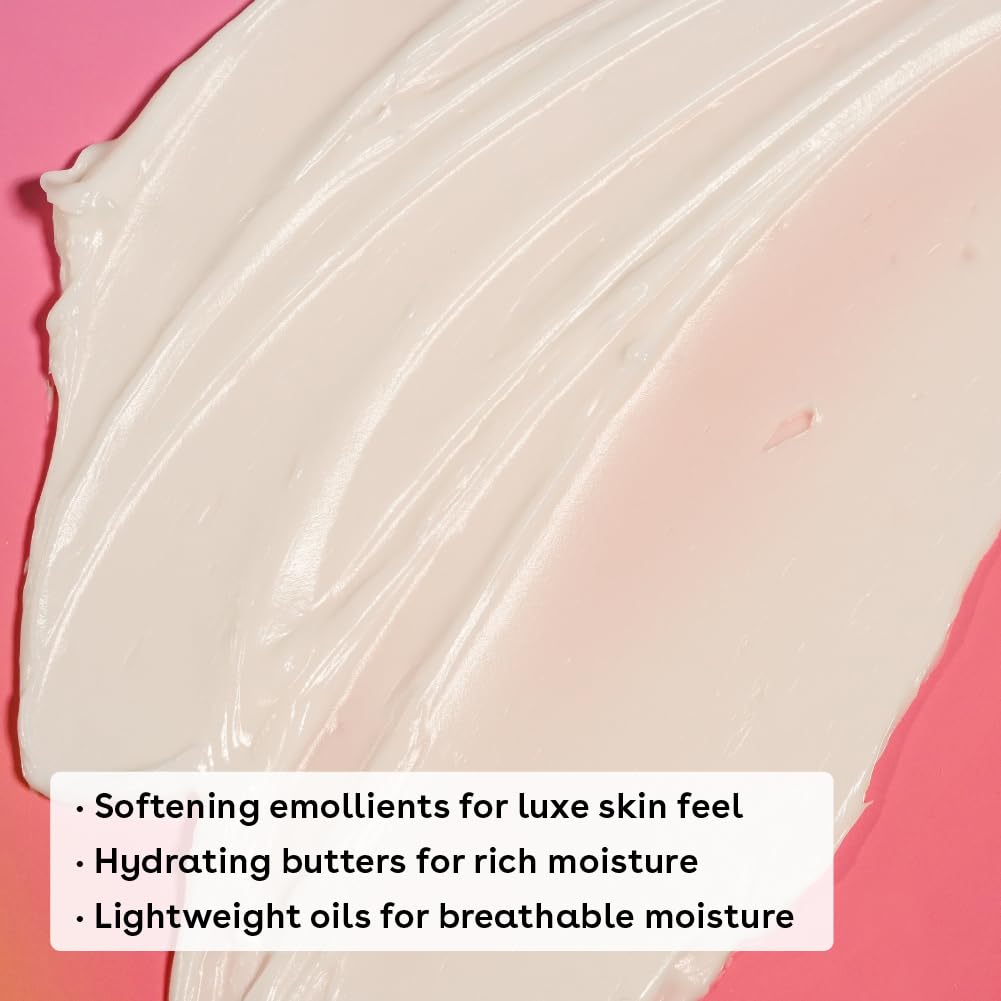 Back of Eos Cashmere Skin body cream showing ingredient details