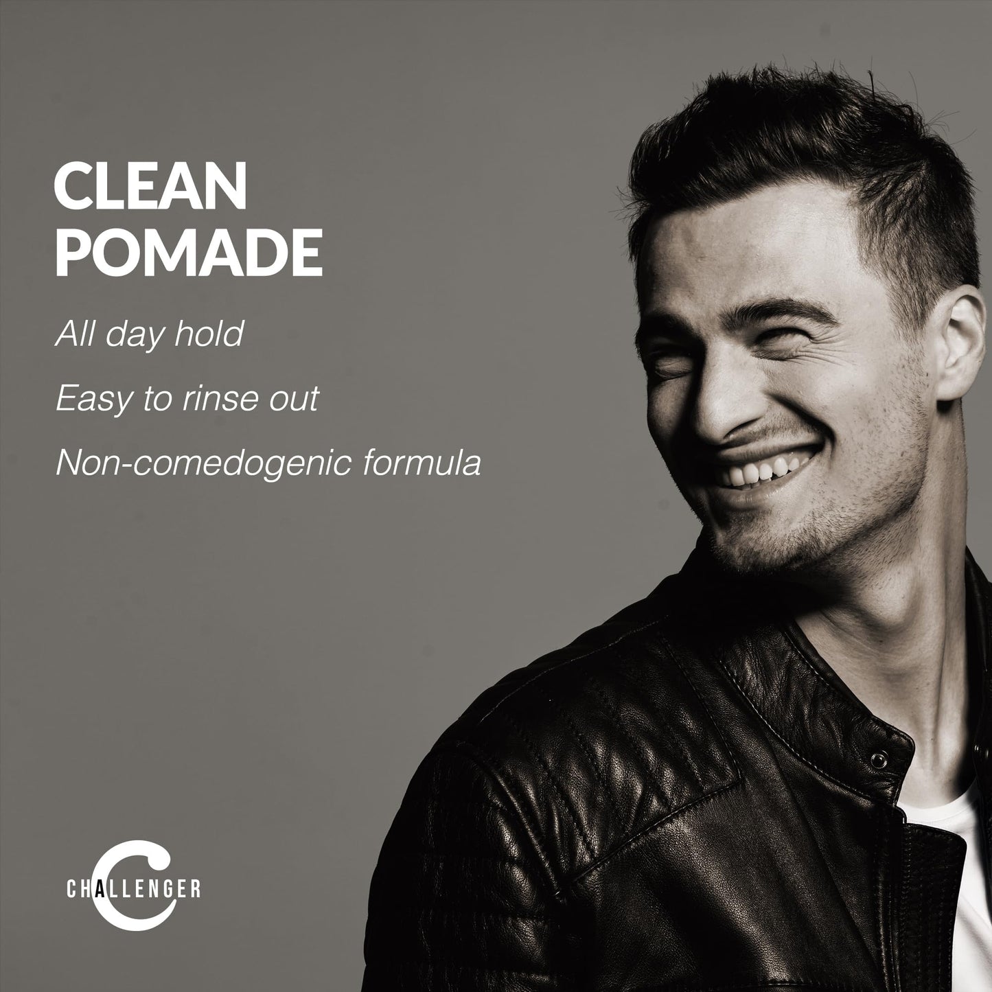 Challenger Clean non comedogenic matte hair wax imported premium formula packaging
