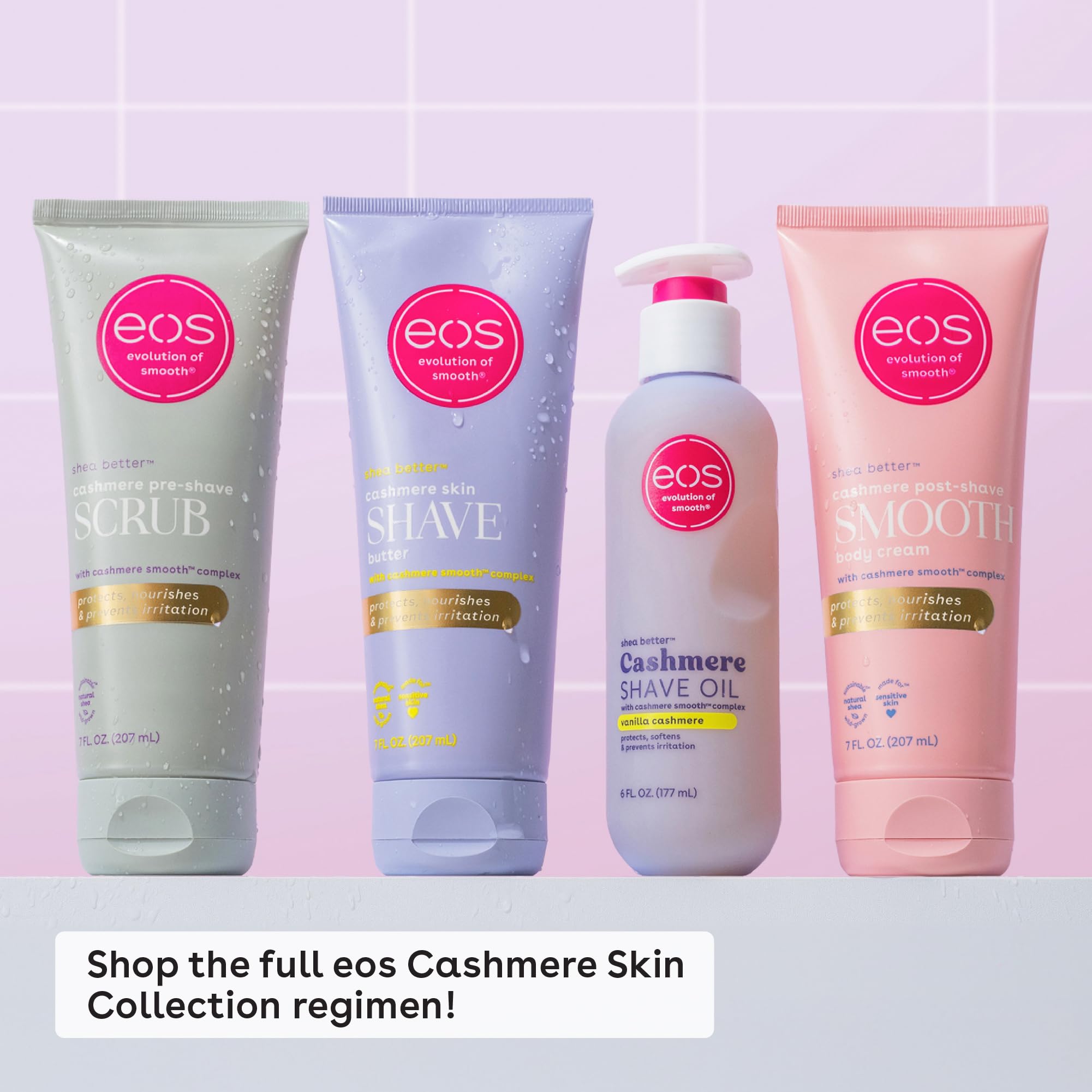 Eos skincare product for post-shave hydration
