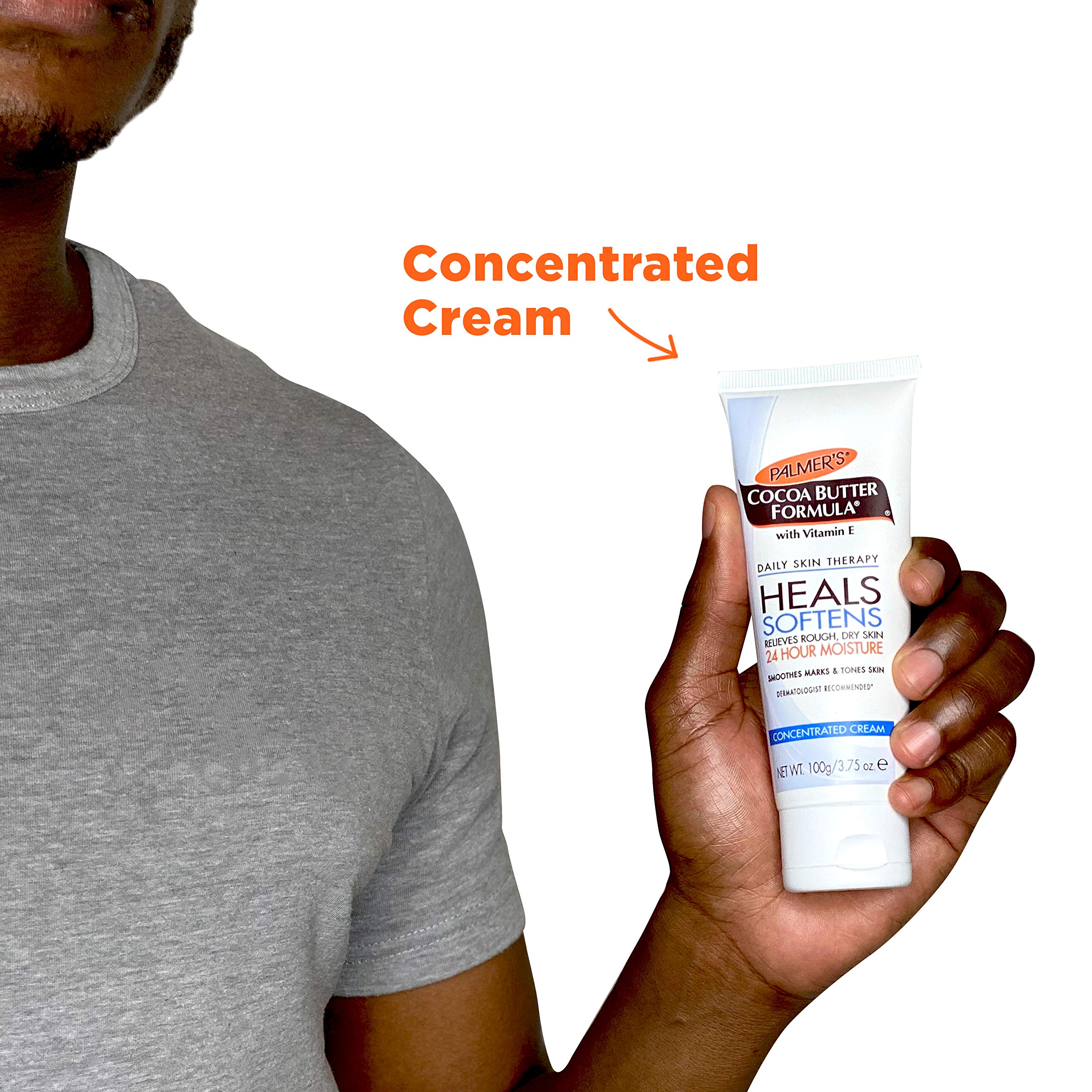 Palmer's cocoa butter formula tube displayed horizontally on a clean surface
