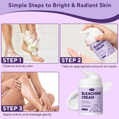 Geafaw personal care melanin reduction cream tube showing usage instructions.