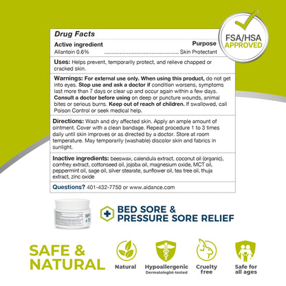 Terrasil bedsores and ulcers protection ointment displaying the clean travel friendly packaging size.
