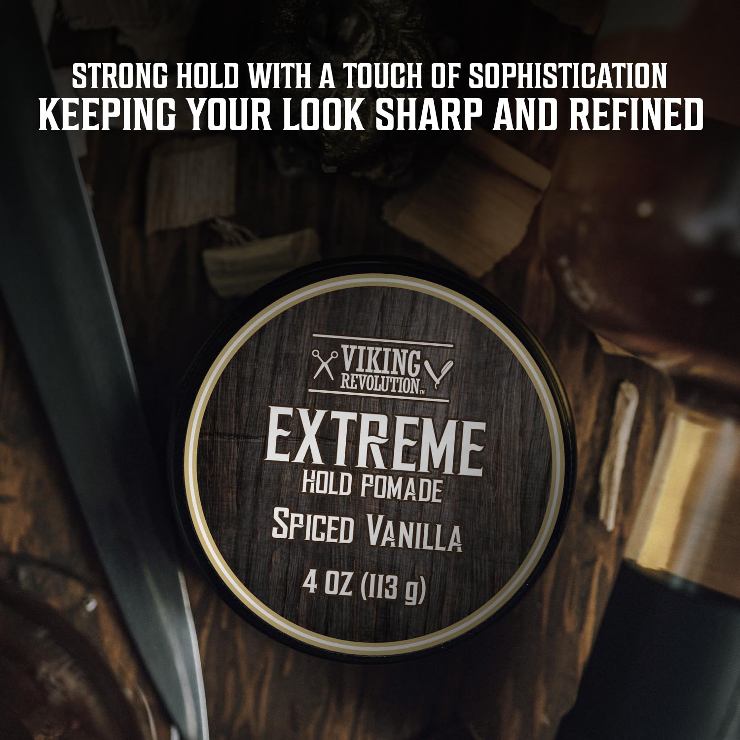 Viking Revolution high shine mens hair cream for authentic grooming routines.