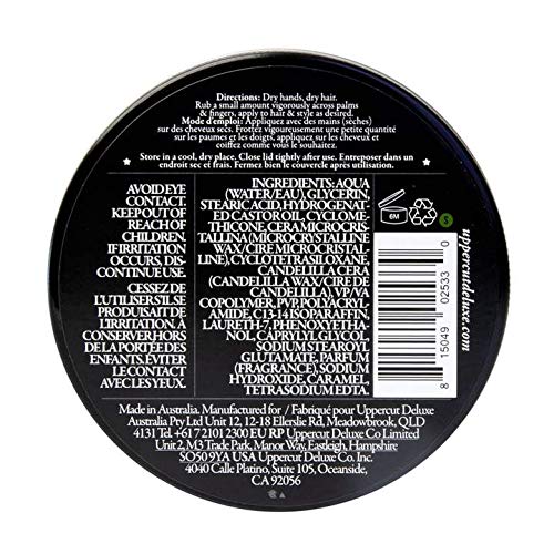 Premium mens hair styling product with medium hold