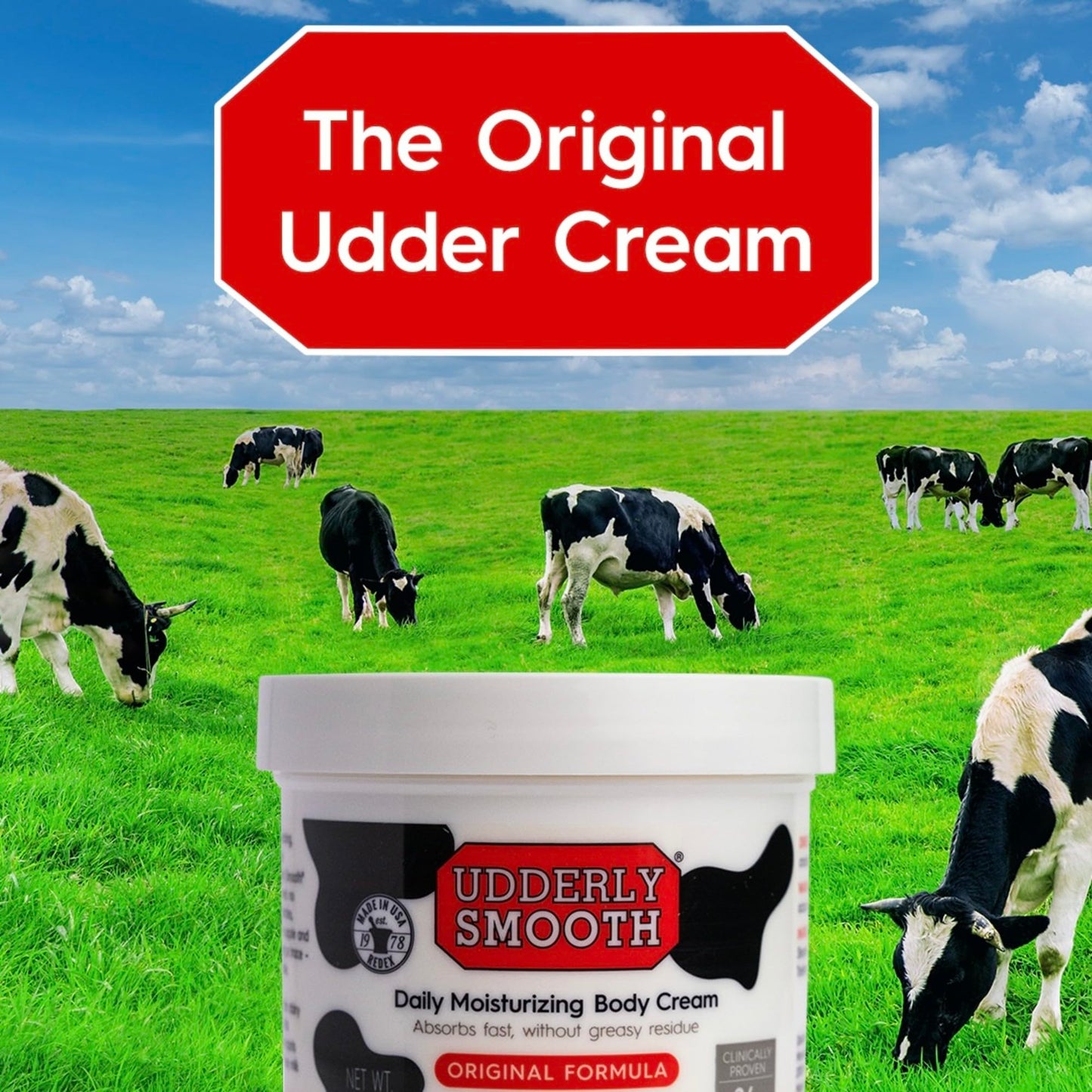 Udderly Smooth imported dermatologist tested daily moisturizer cream kit collection package view