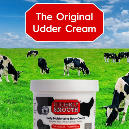 Udderly Smooth imported dermatologist tested daily moisturizer cream kit collection package view