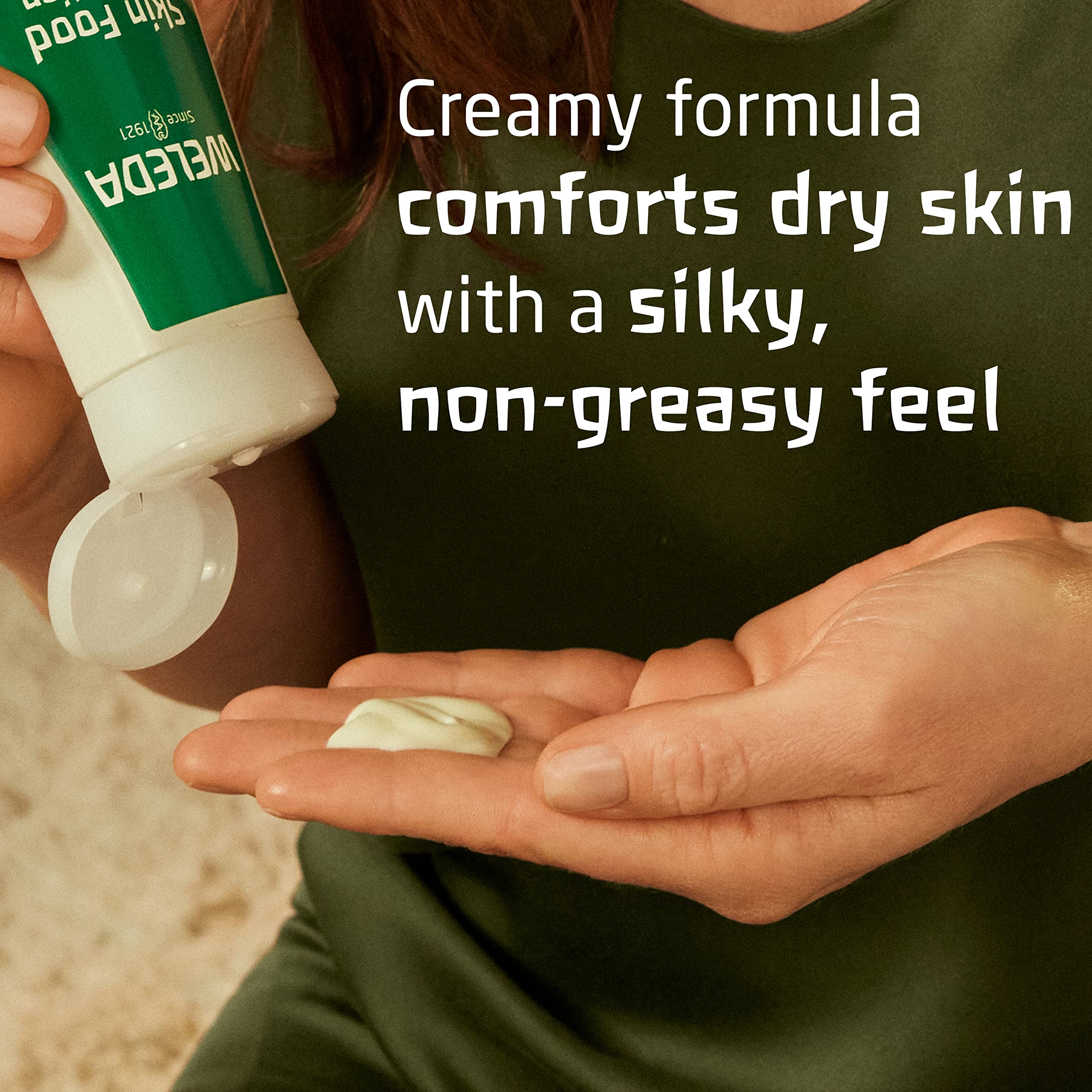 Authentic imported Weleda body moisturizer bottle with shea butter extract