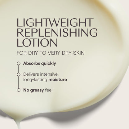 Weleda botanical nourishing lotion bottle showcasing lavender and sweet orange scent