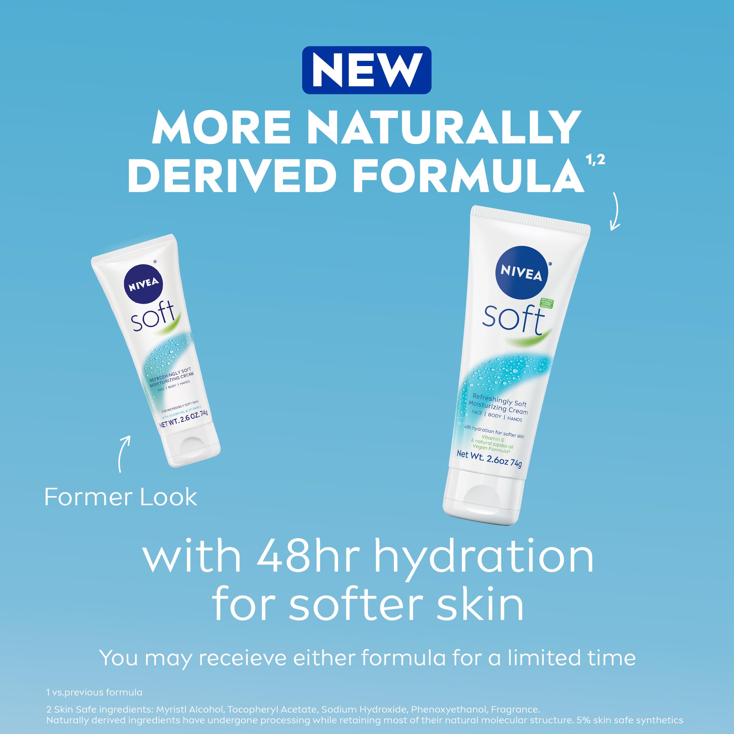 NIVEA Soft lightweight face moisturizer tube packaging