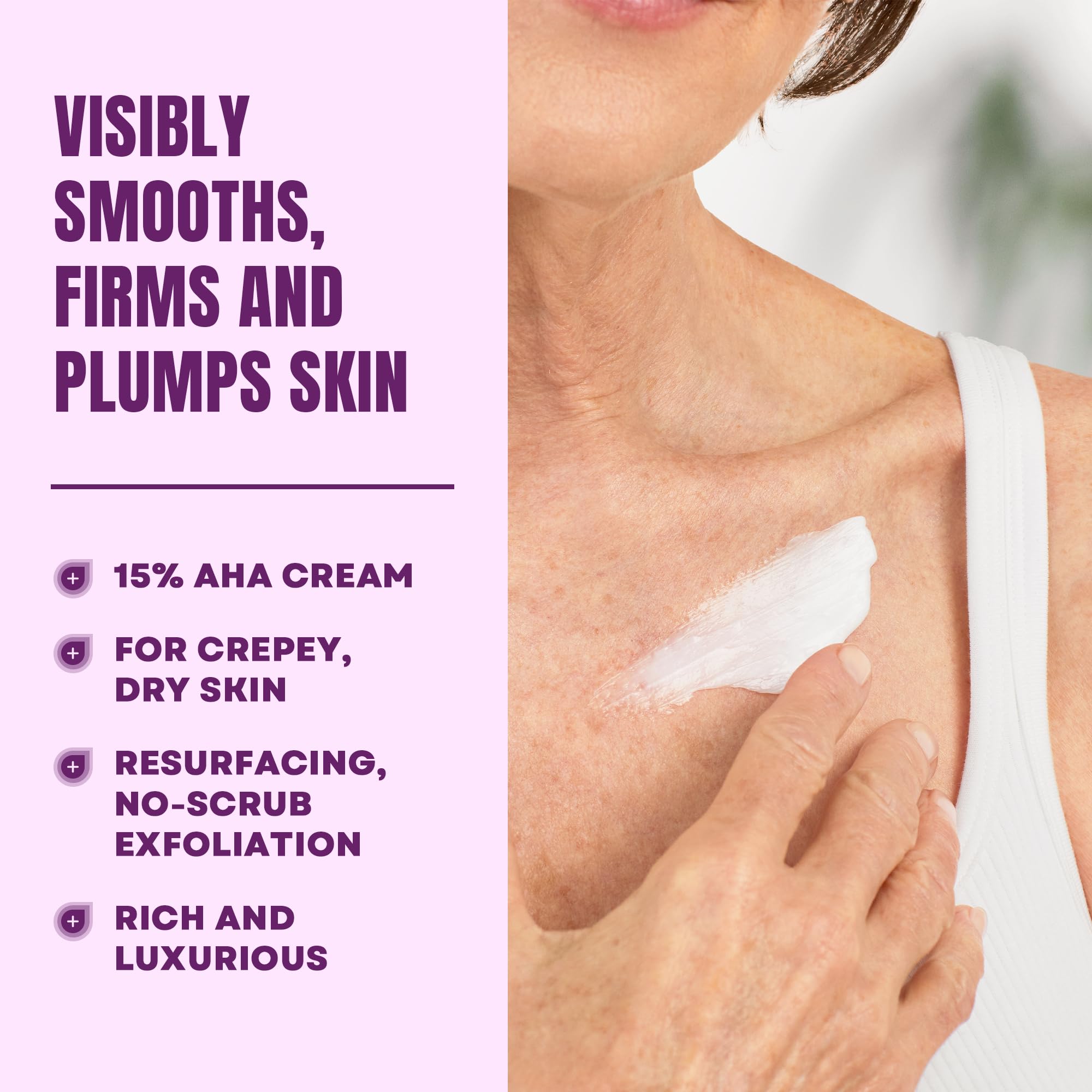 AmLactin therapeutic no scrub exfoliator cream back label ingredients