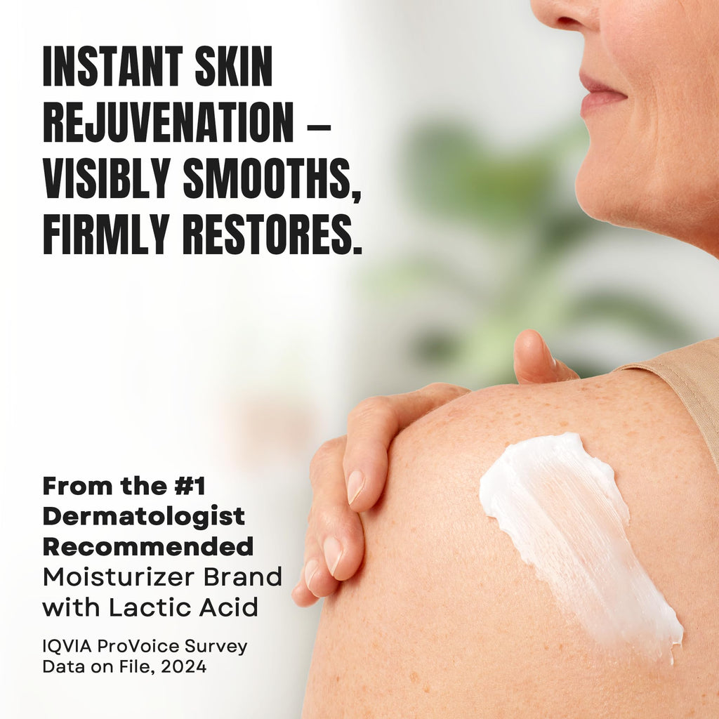AmLactin Crepe Firming Cream lifestyle application on dry skin