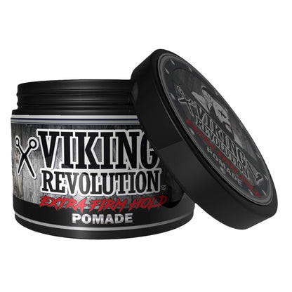 Viking Revolution premium imported grooming pomade set against a clean background for authentic finish.