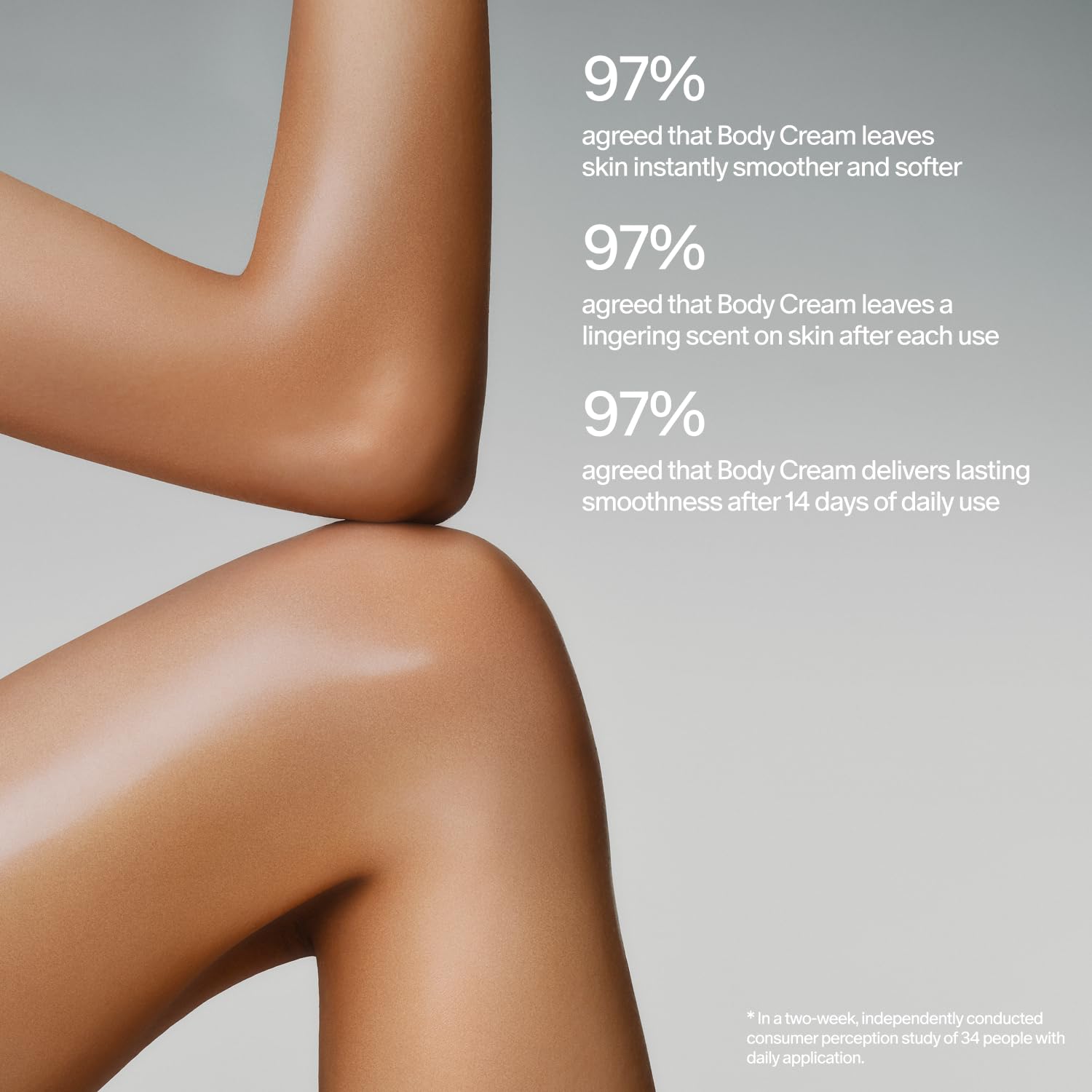 Rich texture of Santal and Vetiver scented body cream