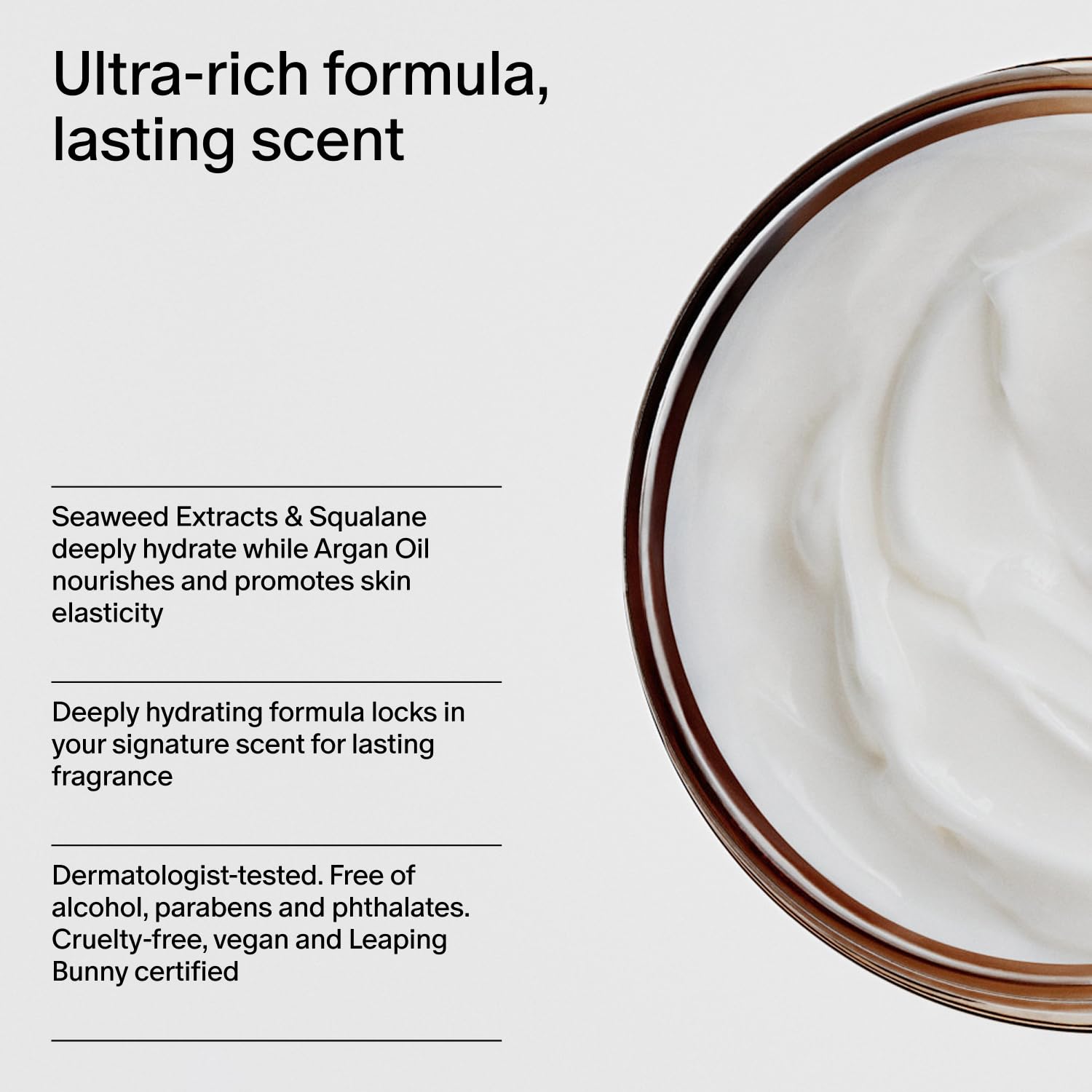 Vegan squalane body moisturizer for healthy glowing skin