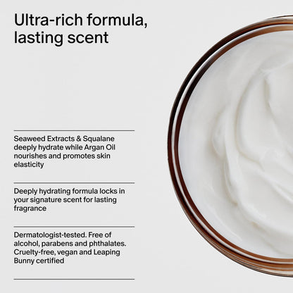 Vegan squalane body moisturizer for healthy glowing skin