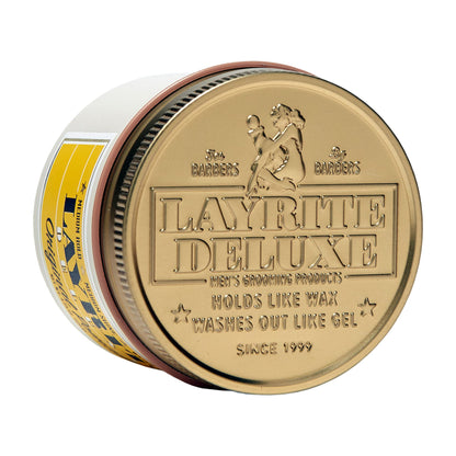 Layrite medium hold pomade 120 grams packaging label