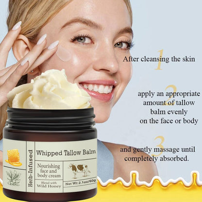URQT whipped beef tallow moisturizer for face and body