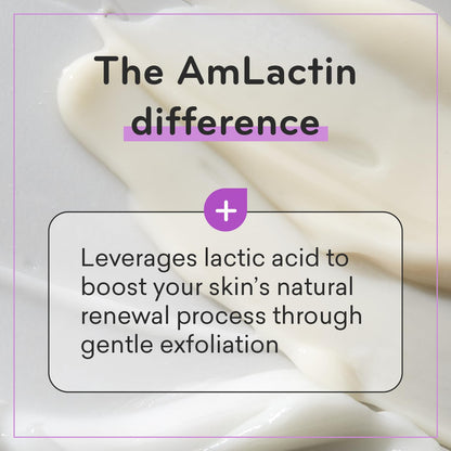 AmLactin 15 percent AHA therapeutic cream packaging details and ingredients view