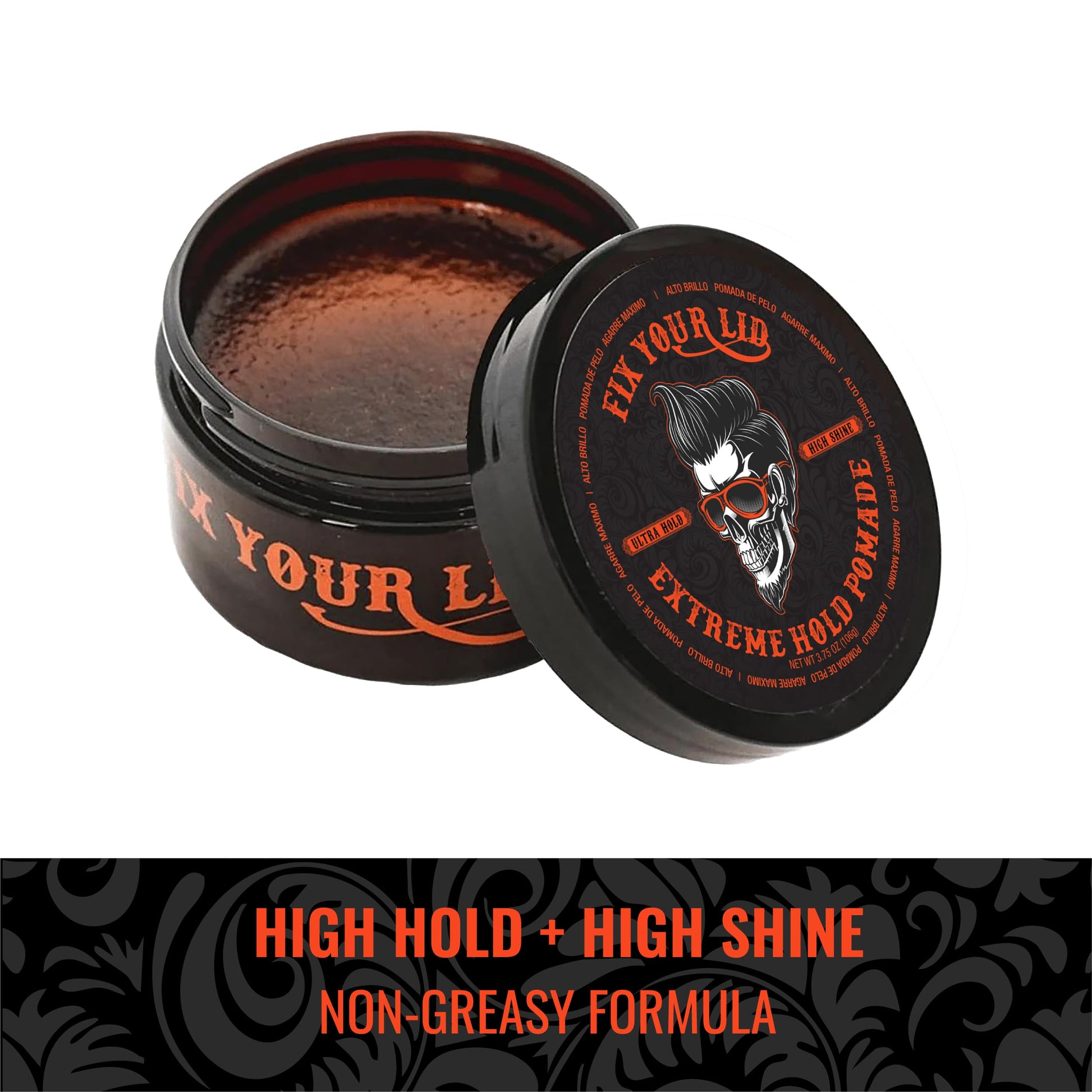 Fix Your Lid extreme hold pomade for bold structured mens hairstyles