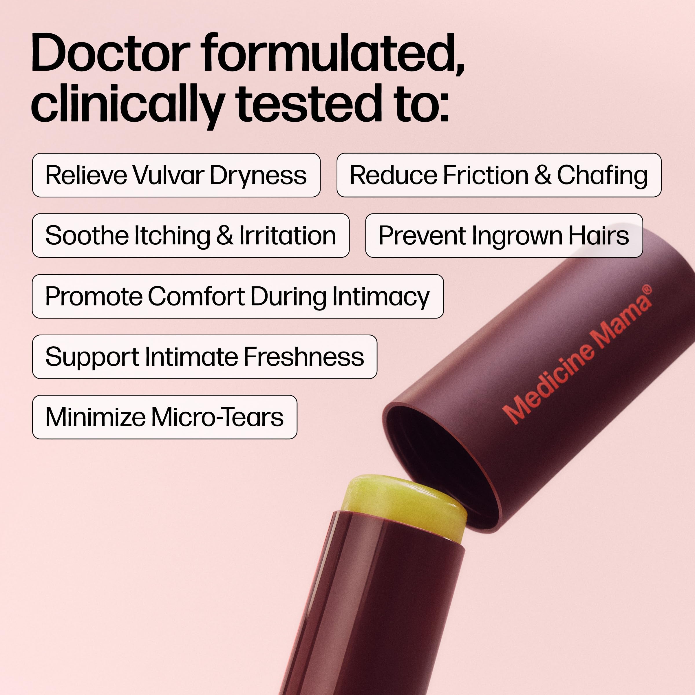 Medicine Mamas Vmagic Feminine Lips Stick 15 ml travel size container