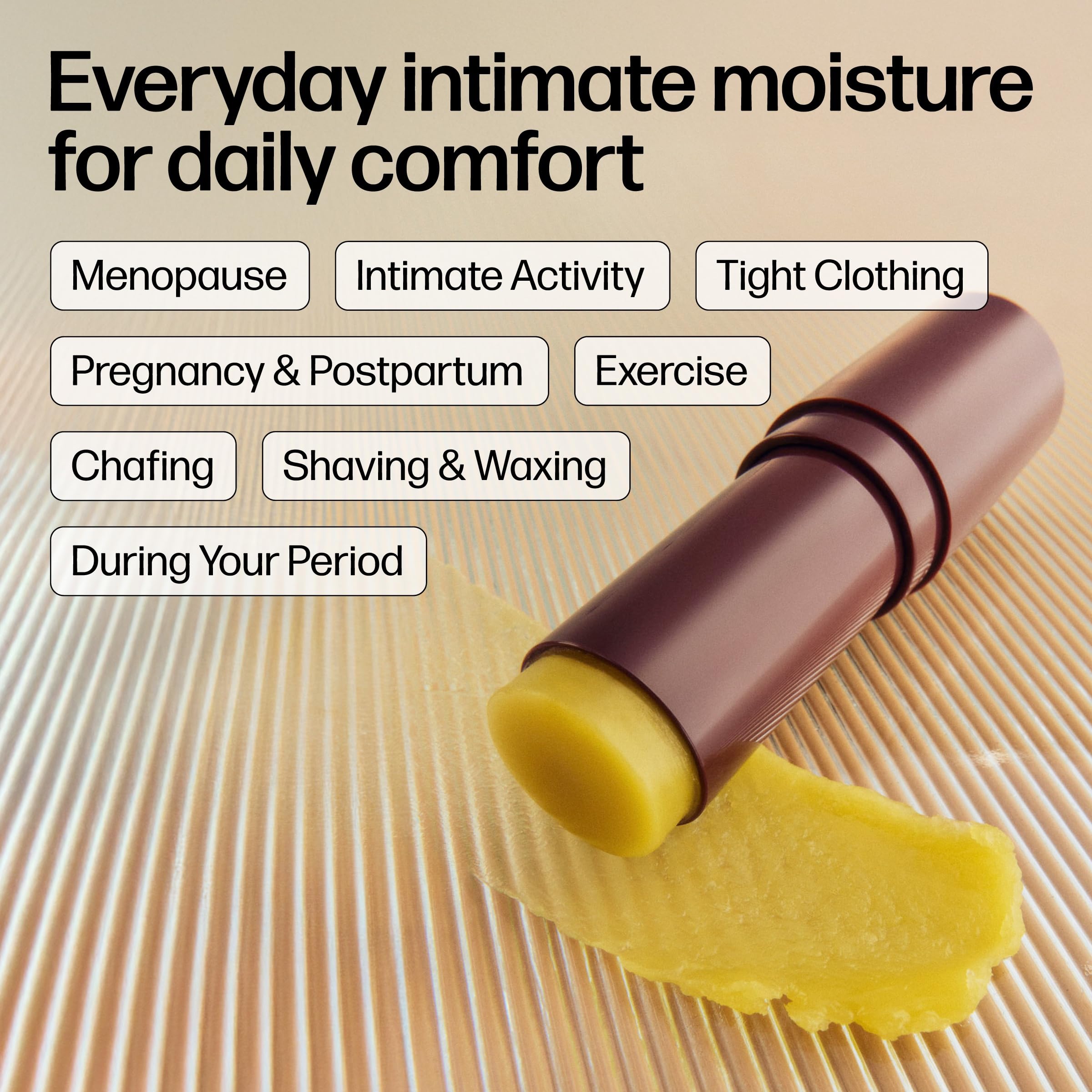 Organic vulva moisturizer stick for feminine dryness by Medicine Mama