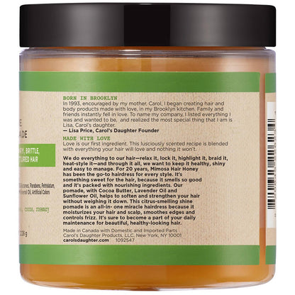Carol's Daughter USA imported hair dress jar for frizz control and edge smoothing