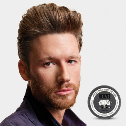 Zero shine matte pomade for fine to thick short and medium length hair.