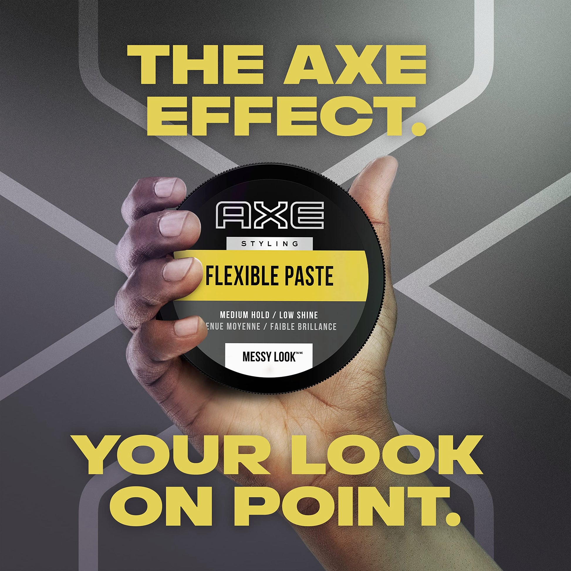 AXE Urban Messy Look textured style paste texture close up