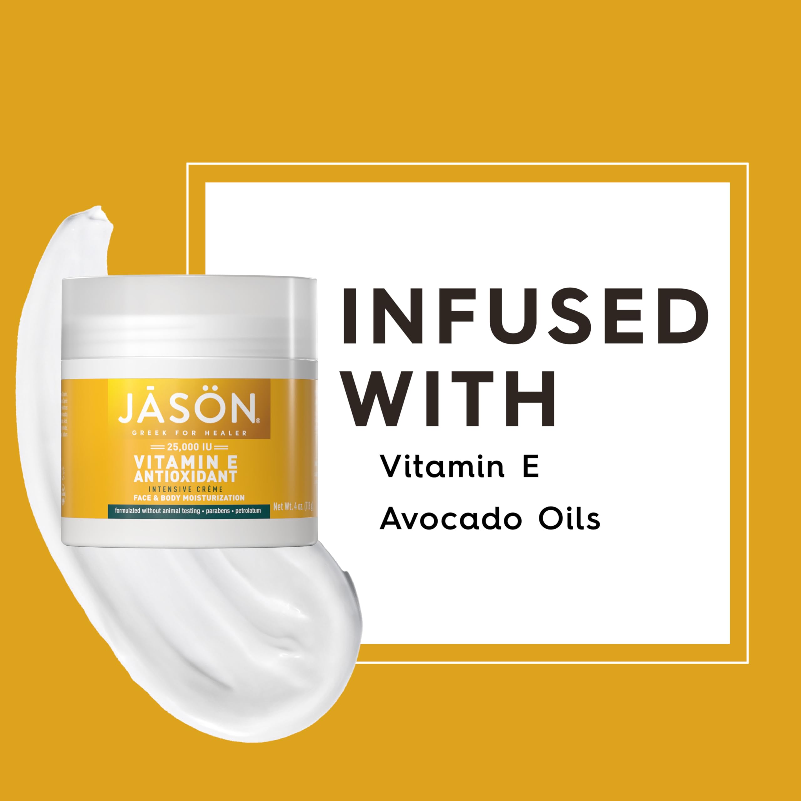 JASON age renewal vitamin E moisturizer base and weight information